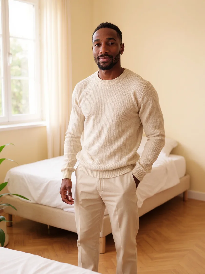 Elias, KI-generiertes Porträt einer erfundenen Figur